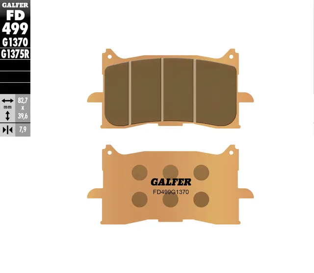 Galfer Bremseklosser, Sinter, Gate Kvalitet for gatesykler og custom 