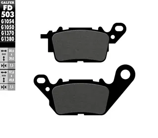 Galfer Bremseklosser, Semi-metall Anbefalt for urban/off-Road/Custom