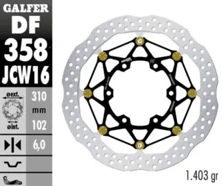 Galfer Bremseskive W Floatech Racing310X6mm