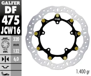 Galfer Bremseskive W Floatech Racing320X6mm