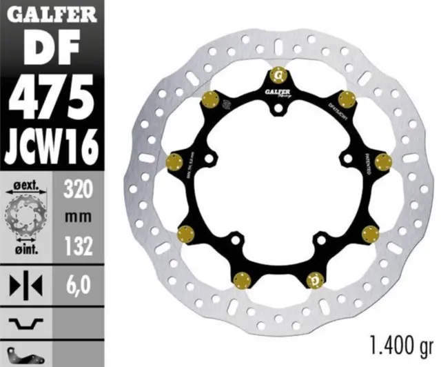 Galfer Bremseskive W Floatech Racing320X6mm 