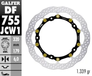 Galfer Bremseskive W Floatech 320X6mm (Front)
