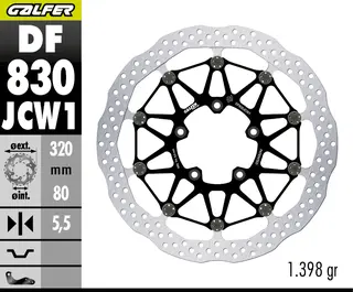 Galfer Bremseskive W Floatech Racing320X5.5mm