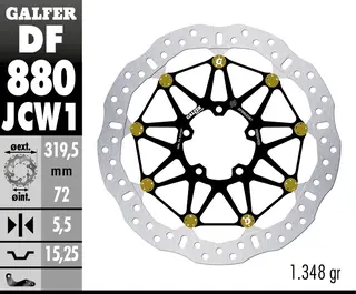 Galfer Bremseskive W Floatech Racing320X5.5mm