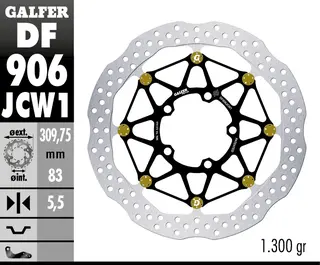 Galfer Bremseskive W Floatech Racing310X5.5mm