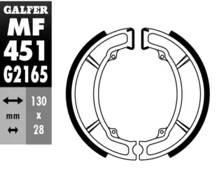 Galfer Bremsesko, MF - GZ 451-Yamaha