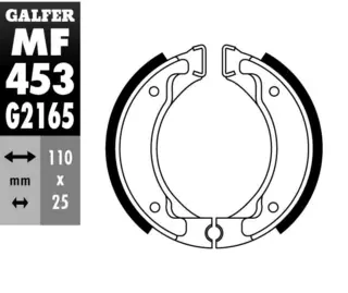 Galfer Bremsesko, MF - GZ 453-Yamaha