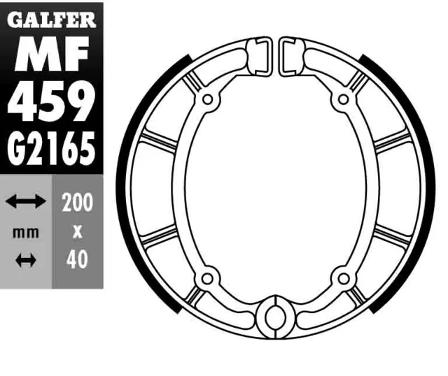 Galfer Bremsesko, MF - GZ 459-Yamaha 