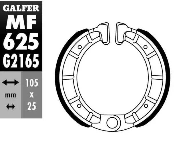 Galfer Bremsesko, MF - GZ 625-DERBI 