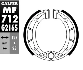 Galfer Bremsesko, MF - GZ 712-FANTIC