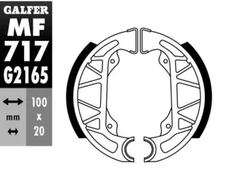 Galfer Bremsesko - TYPHOON '96-> MF GZ 717-