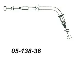 Gasswire Yamaha Enkel 83Y2631100 80F2631100 83Y263110100
