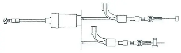 Gasswire Arctic Cat 0687-158 Arctic Cat Firecat F5, SnoPro 2003 