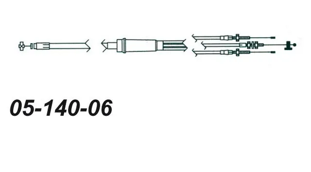 Gasswire Ski-Doo Dobbel Inj. Passer: Mach I 670 1995 OEM: 414929800 