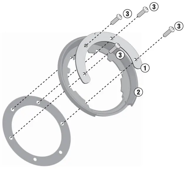 Givi Festesett Easylock Tankvesker KTM BMW, Ducati 