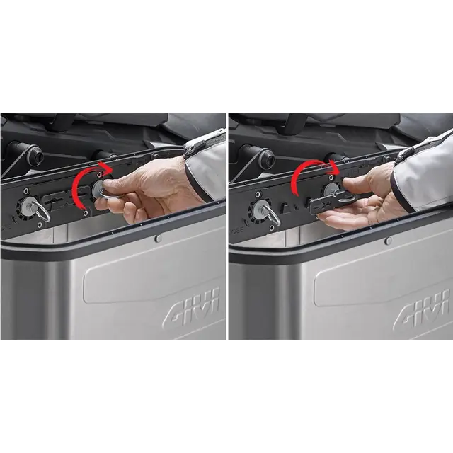 Givi Trekker Dolomiti Monokey Sideveske 36 Liter - Aluminium