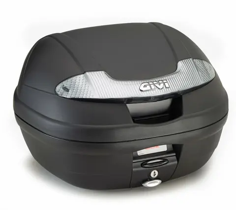 Givi E340NT Vision Monolock Toppboks 34 Liter - Sort/Sølv 305x415x485 mm, 3 kg maks vekt