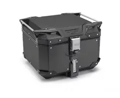 Trekker Outback EVO SORT 42L aluminium Robust toppboks med plass til 1 hjelm