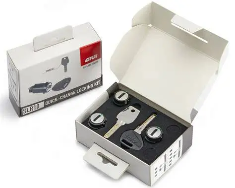 Givi SLR103 Smart Security Lock –3 låser Samme nøkkel til 3 Givi-vesker 
