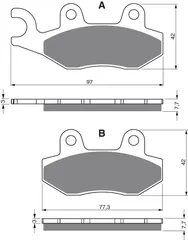 Goldfren Bremseklosser - Kawa/Yamaha+ Klosser bak