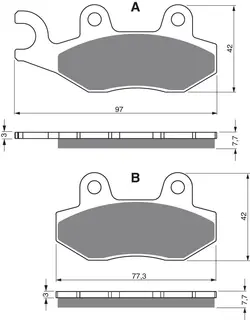 Goldfren Bremseklosser - Kawa/Yamaha+ Klosser bak