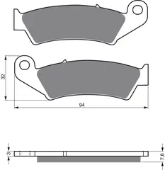 Goldfren Bremseklosser - Gas Gas/Honda Kvalitetsklosser for de fleste forhold