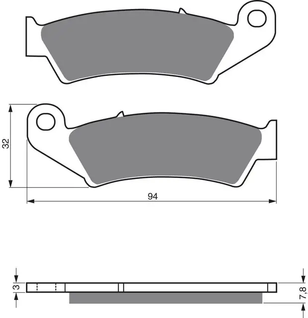 Goldfren Bremseklosser - Gas Gas/Honda Kvalitetsklosser for de fleste forhold 