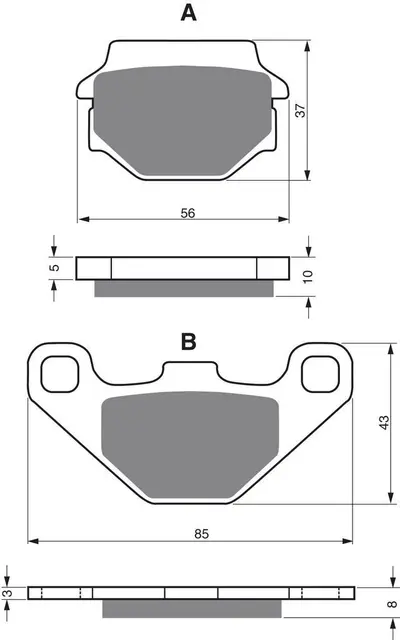 Goldfren Bremseklosser - Kawa/KTM/Suz+ Kawasaki, KTM, Suzuki+ 