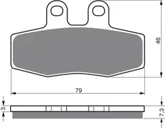 Goldfren Bremseklosser - Aprilia/Honda+ Kvalitetsklosser for de fleste forhold