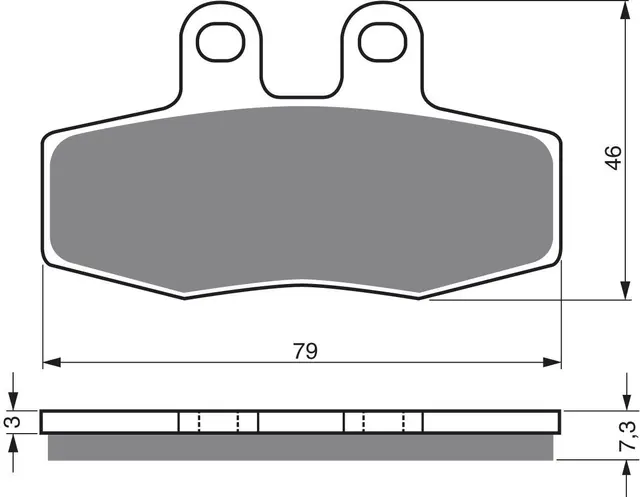 Goldfren Bremseklosser - Aprilia/Honda+ Kvalitetsklosser for de fleste forhold 