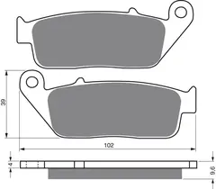 Goldfren Bremseklosser - Honda/Yamaha+ Klosser front