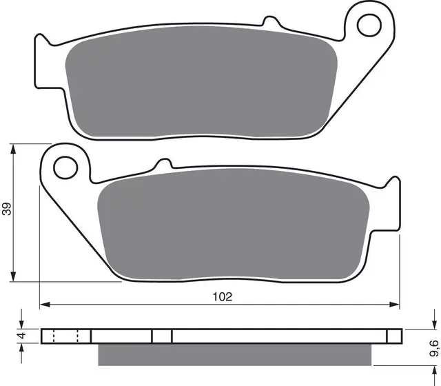 Goldfren Bremseklosser - Honda/Yamaha+ Klosser front 