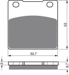 Goldfren Bremseklosser - Kawa/Suzuki+ Klosser front