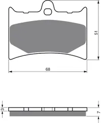 Goldfren Bremseklosser - Aprilia/KTM Klosser front