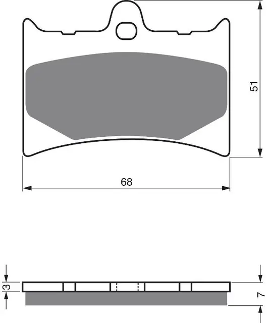 Goldfren Bremseklosser - Aprilia/KTM Klosser front 