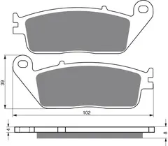 Goldfren Bremseklosser - Buell/Honda+ Klosser front