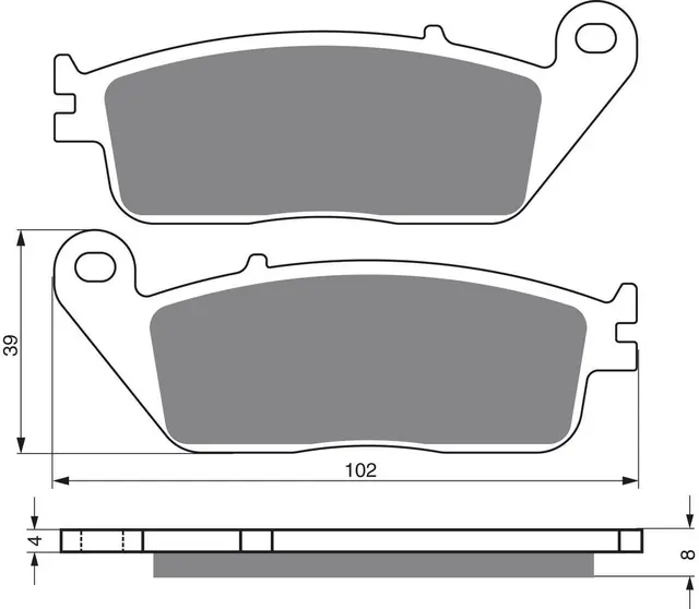 Goldfren Bremseklosser - Buell/Honda+ Klosser front 