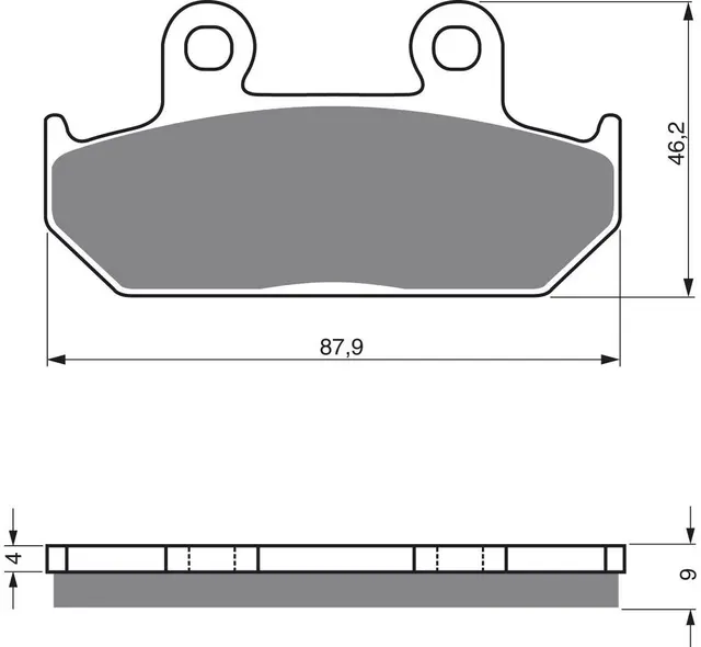 Goldfren Bremseklosser - Cagiva/Honda Klosser front 