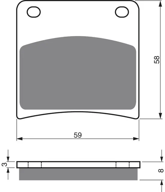 Goldfren Bremseklosser - Suzuki Klosser front 
