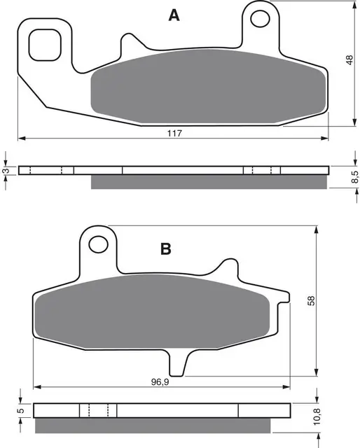 Goldfren Bremseklosser - Suzuki Kvalitetsklosser for de fleste forhold 