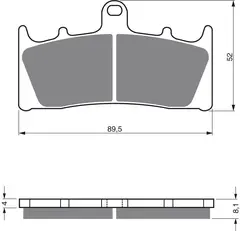 Goldfren Bremseklosser - Kawa/Suzuki+ Klosser front
