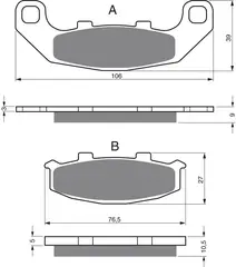 Goldfren Bremseklosser - Kawa/Suzuki Kvalitetsklosser for de fleste forhold