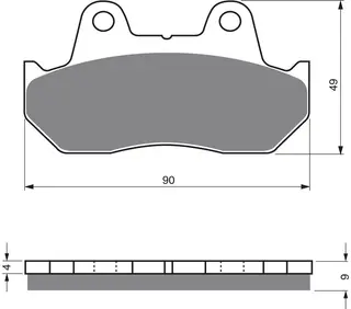 Goldfren Bremseklosser - Honda+ Klosser front