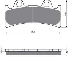 Goldfren Bremseklosser - Triumph/Yamaha 900 Daytona, YZF, FZR 1000+