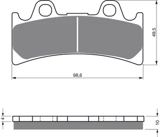 Goldfren Bremseklosser - Triumph/Yamaha 900 Daytona, YZF, FZR 1000+