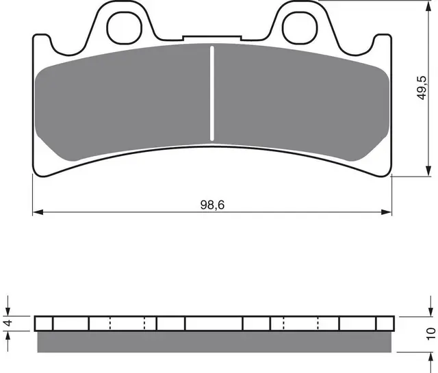 Goldfren Bremseklosser - Triumph/Yamaha 900 Daytona, YZF, FZR 1000+ 