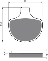 Goldfren Bremseklosser - Harley Davidson Klosser front