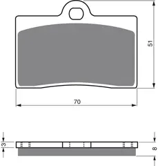 Goldfren Bremseklosser - Husqvarna/KTM+ Klosser front