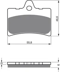 Goldfren Bremseklosser - Aprilia/Beta+ Kvalitetsklosser for de fleste forhold