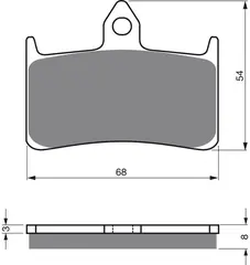 Goldfren Bremseklosser - Honda Klosser front